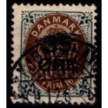 Tofarvet øreudgave - 35-øres provisorier.